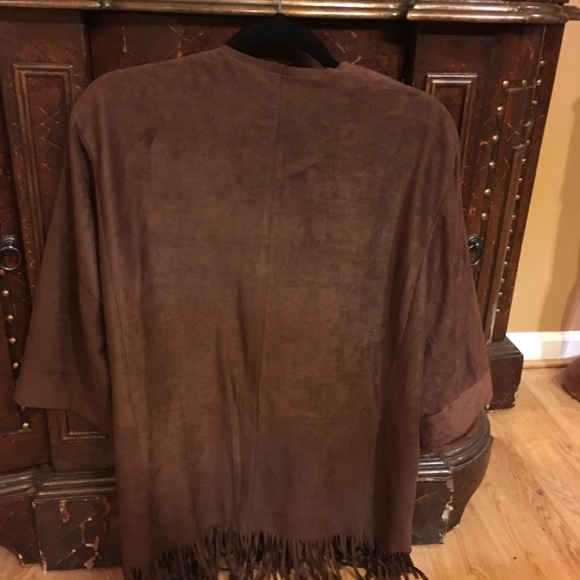 Relatively Faux Suede Fringe Jacket - Picture 5 of 5